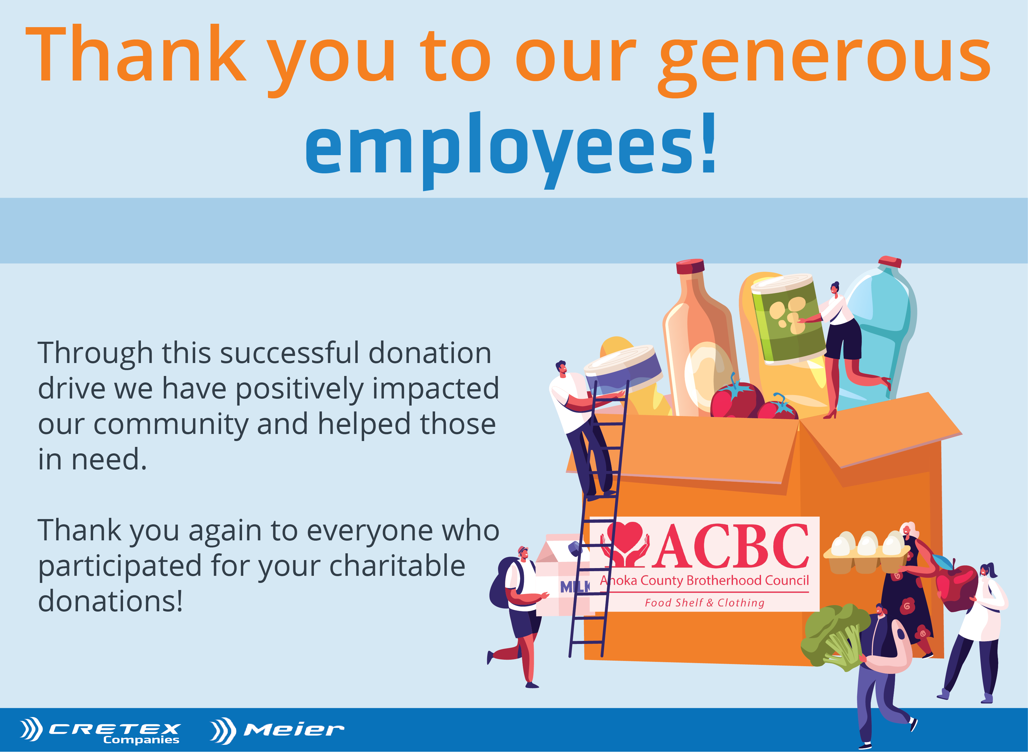 Food Donation Drive for ACBC Food Shelf